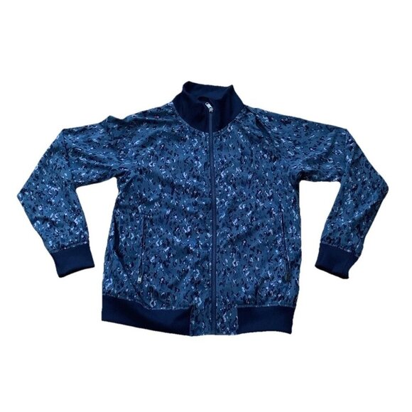 Athleta Brooklyn Bomber Jacket Captivate Chrome Blue Size Medium Lightweight - Picture 1 of 9